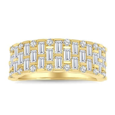 Wide Diamond Fashion Ring