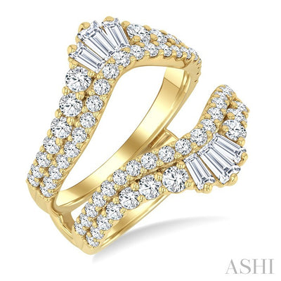 Baguette Diamond Insert Ring