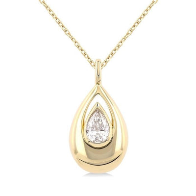 Bezel Diamond Solitaire Pendant