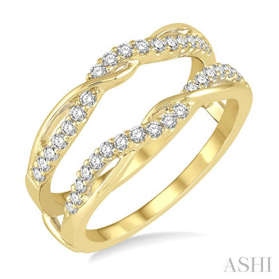 Twisted Diamond Insert Ring