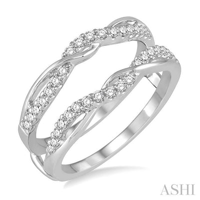 Twisted Diamond Insert Ring