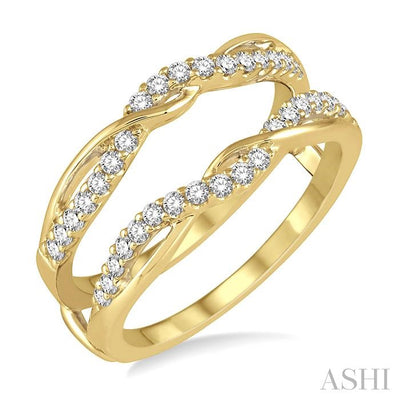 Twisted Diamond Insert Ring