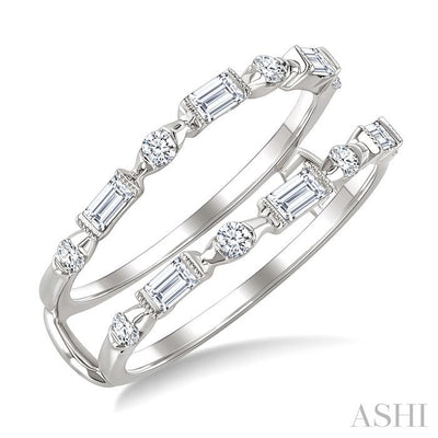 Baguette Diamond Insert Ring