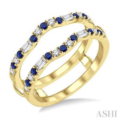 Gemstone & Diamond Insert Ring