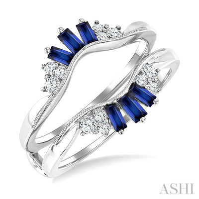 Gemstone & Diamond Insert Ring