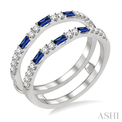 Gemstone & Diamond Insert Ring