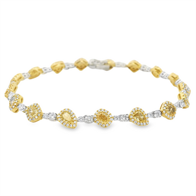 Natural Colored Diamond Bracelet