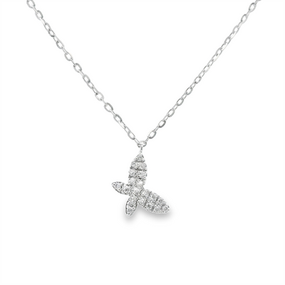 Diamond Butterfly Necklace