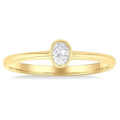 Petite Bezel Solitaire Ring