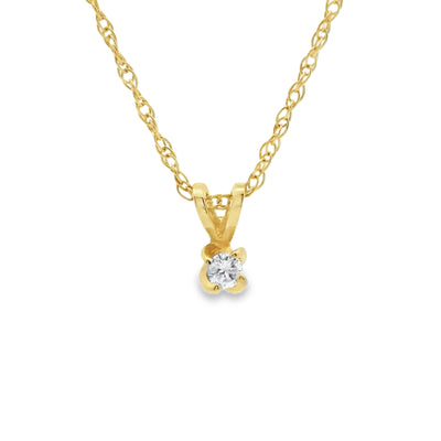 Classic Solitaire Pendant