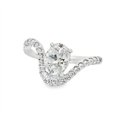 Miosogno Oval Diamond Engagement Ring