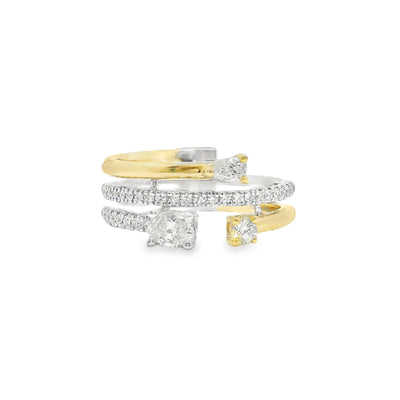 Mixed-Shape Diamond Fashion Ring