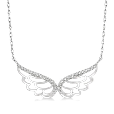 Diamond Angel Wing Necklace