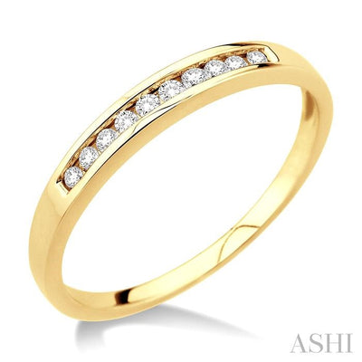 Channel Set Diamond Wedding Band