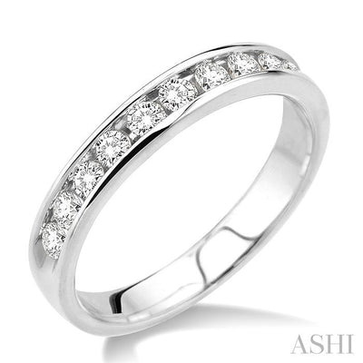 Channel Set Diamond Wedding Band