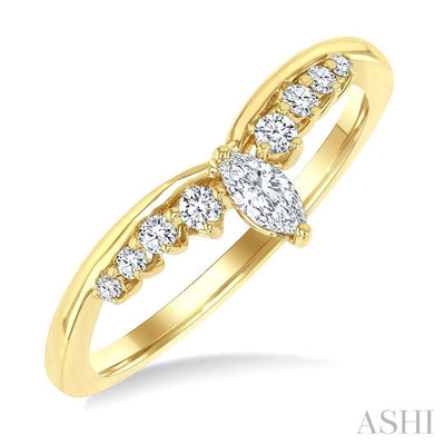 Chevron Diamond Fashion Ring