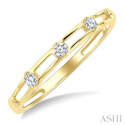 Stackable Open Link Diamond Fashion Band