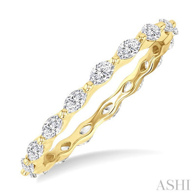 Marquise Shape Eternity Diamond Wedding Band