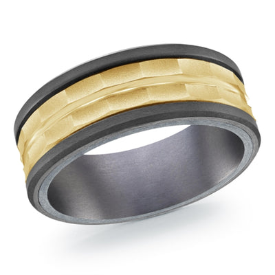 Men's Tantalum & Carbon Fiber Wedding Ring