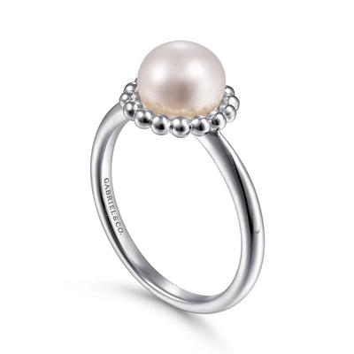 Bujukan Sterling Silver Pearl Fashion Ring