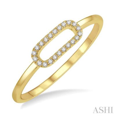 Paperclip Diamond Fashion Ring