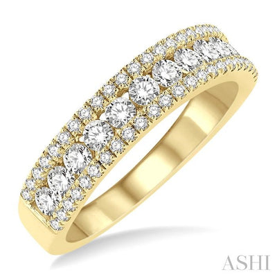 Channel Set Diamond Wedding Band