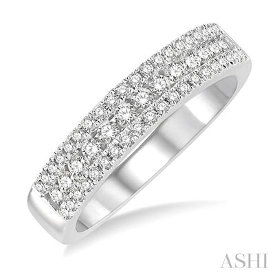 Channel Set Diamond Wedding Band