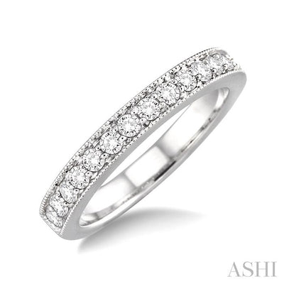 Channel Set Diamond Wedding Band