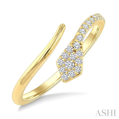 Snake Diamond Fashion Open Ring