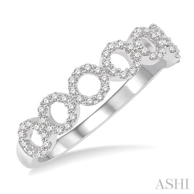Circle Diamond Stackable Fashion Band