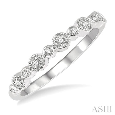 Round Shape Stackable Diamond Wedding Band