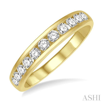 11 Stone Channel Set Diamond Wedding Band