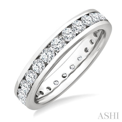 Channel Set Eternity Diamond Wedding Band