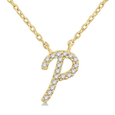Script Initial Necklace