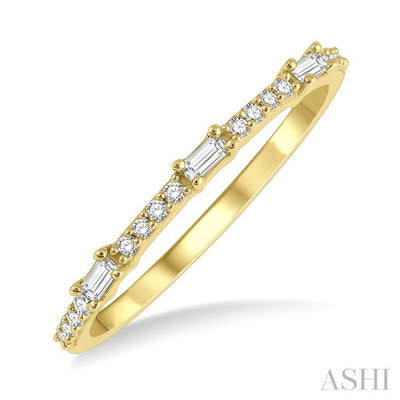 Stackable Petite Baguette Diamond Fashion Band