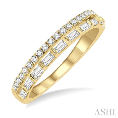 Stackable Baguette Diamond Fashion Band