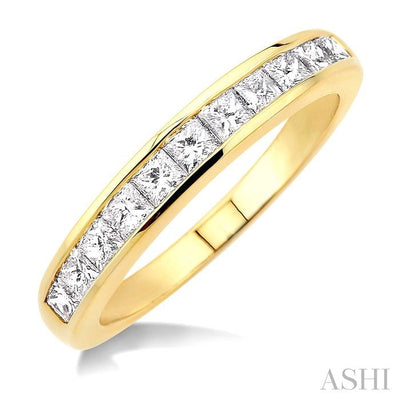 Channel Set Diamond Wedding Band
