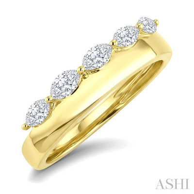 Marquise Shape 5 Stone Diamond Fashion Band