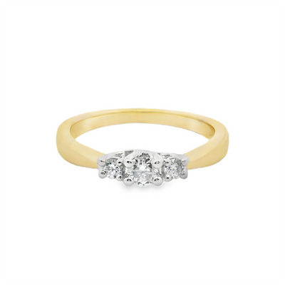 Three Stone Diamond Ring