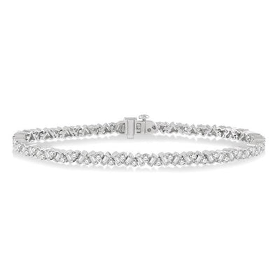 Zigzag Diamond Tennis Bracelet