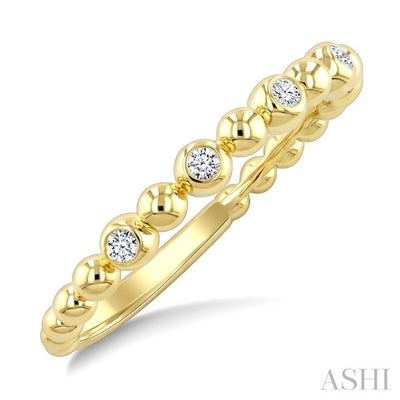 Bead Bijoux Bezel Set Diamond Fashion Ring