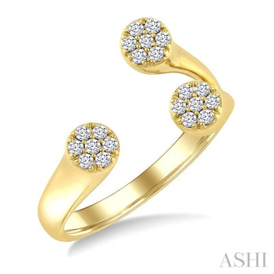 Diamond Fashion Open Ring