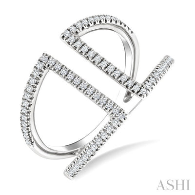 Diamond Fashion Open Ring