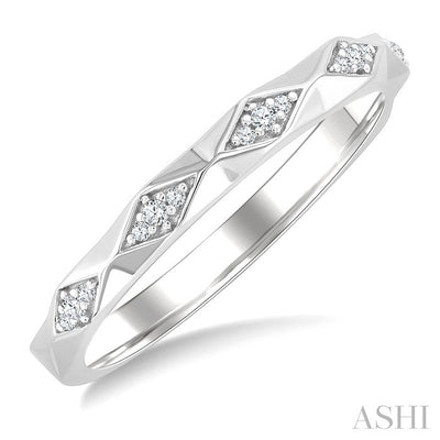 Geometric Stackable Diamond Fashion Band