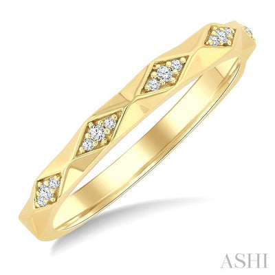 Geometric Stackable Diamond Fashion Band