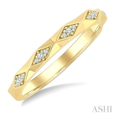 Geometric Stackable Diamond Fashion Band