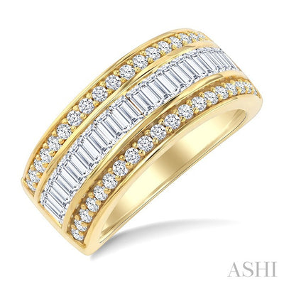 Channel Set Baguette Diamond Fashion Band