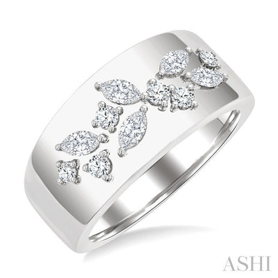 Diamond Fashion Wide Band