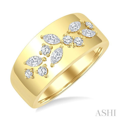 Diamond Fashion Wide Band