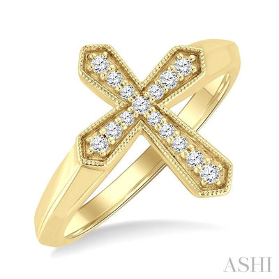 Cross Petite Diamond Fashion Ring